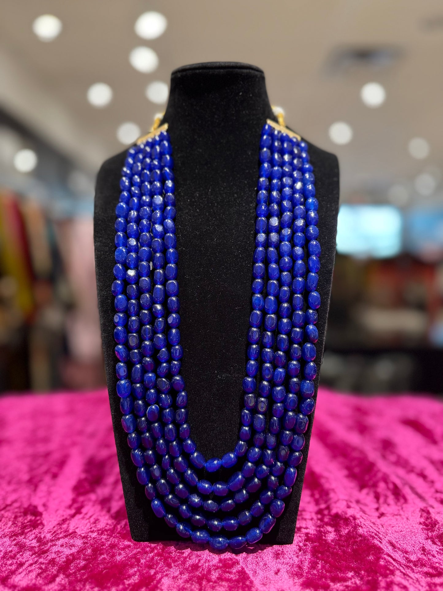 Radiant Ruby Multi-Layer Beaded Necklace