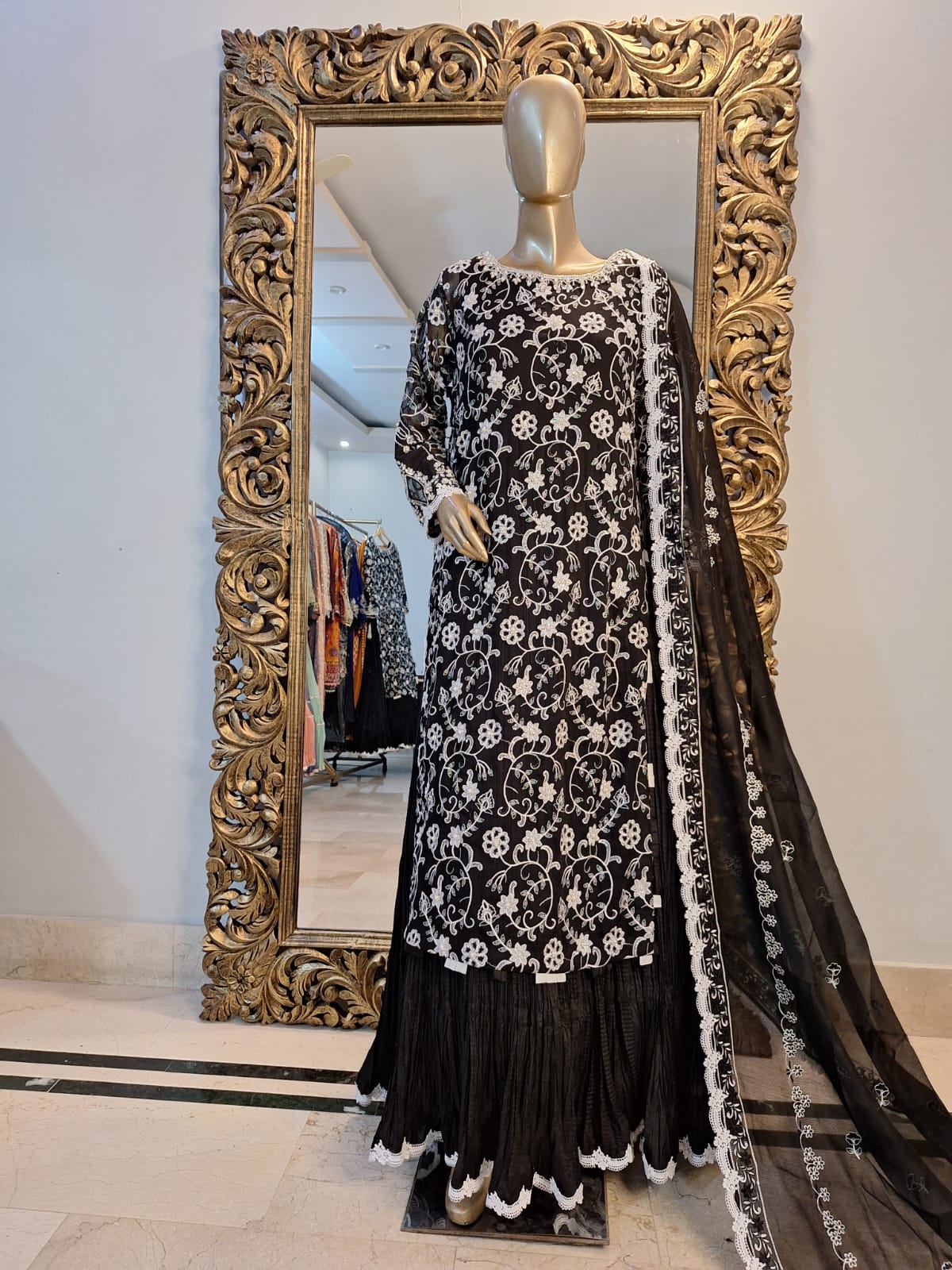 Black Chiffon Gown | RTW