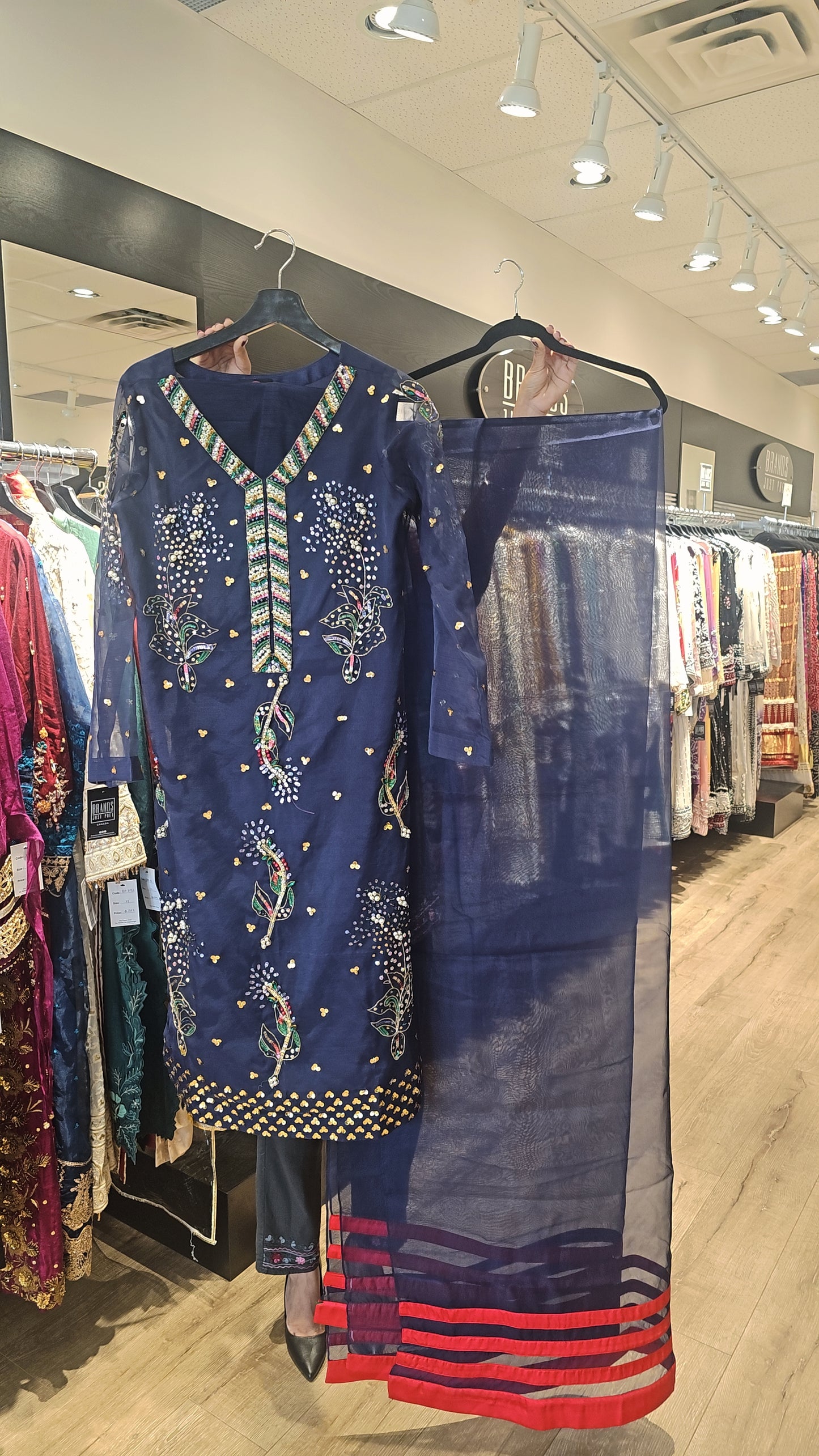 Blue Organza Tasawur | RTW