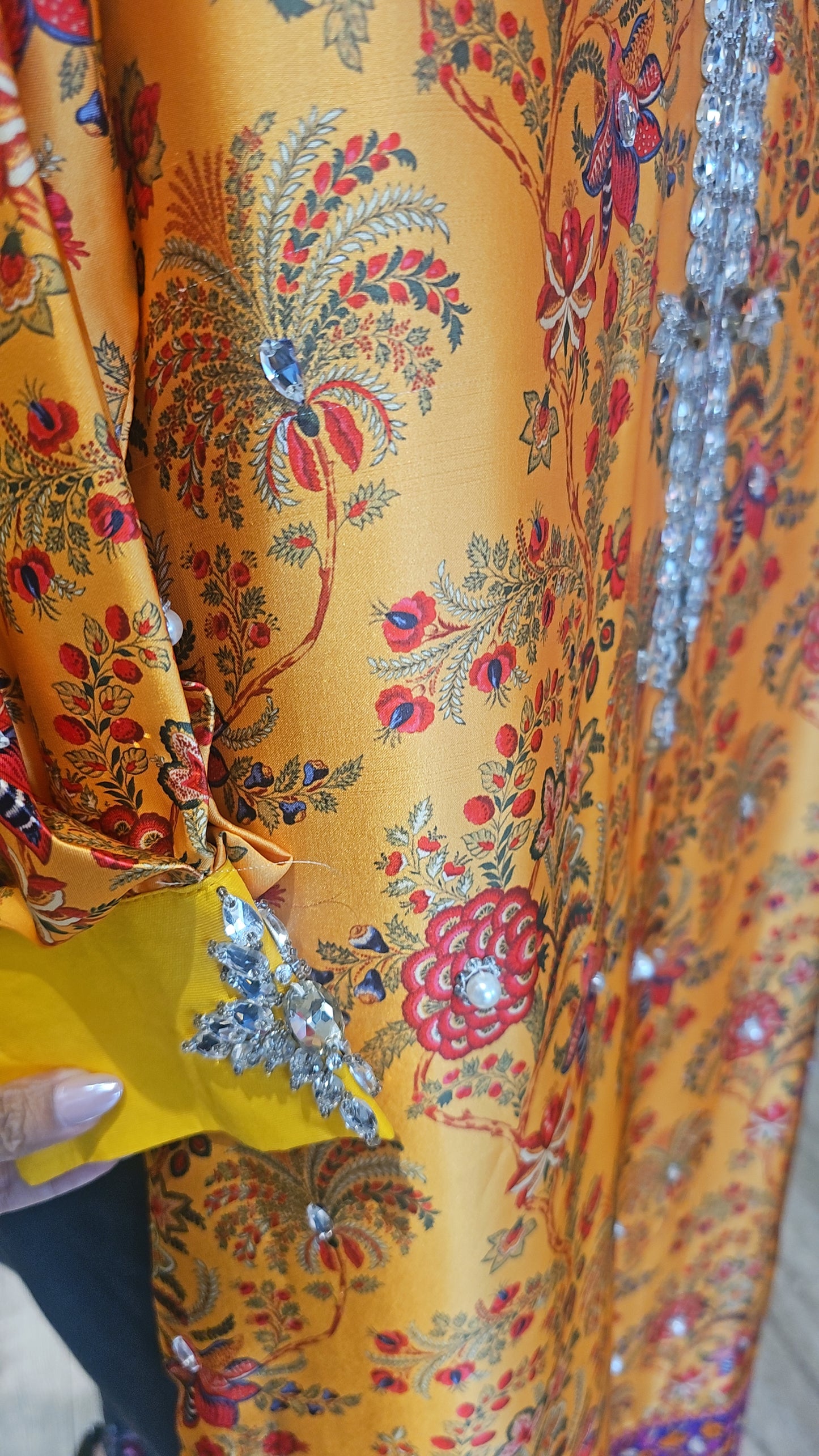 Yellow Stone Satin Silk | RTW