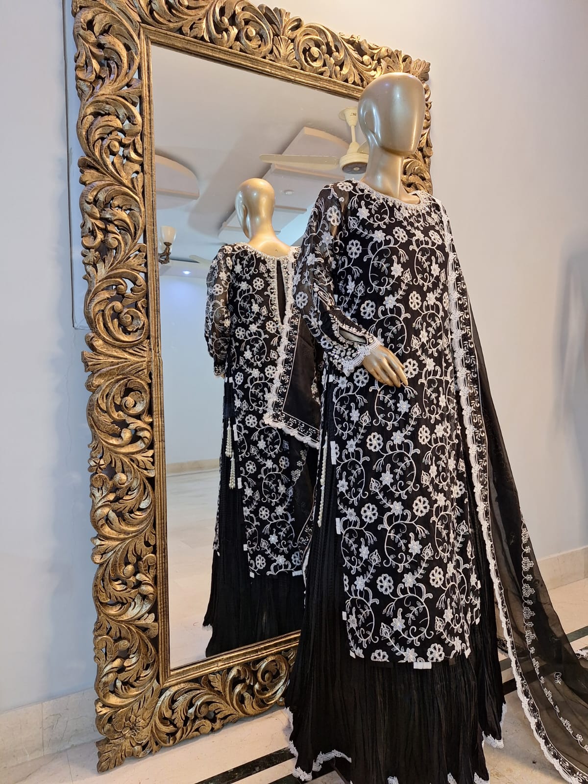 Black Chiffon Gown | RTW