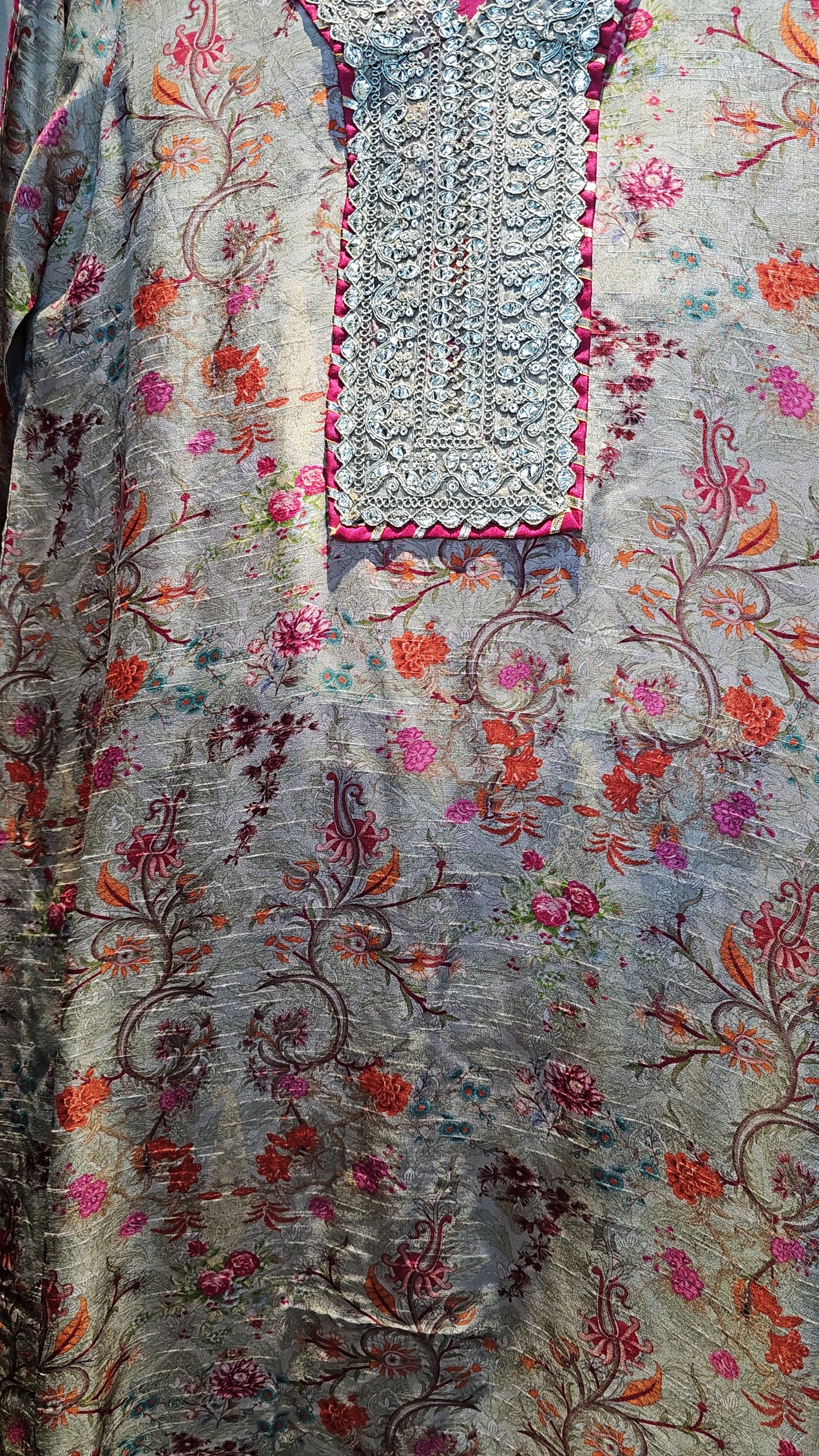 Printed Beige Silk | RTW