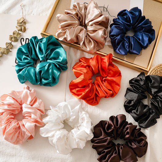 Oversized Mulberry Silk Hair Scrunchie