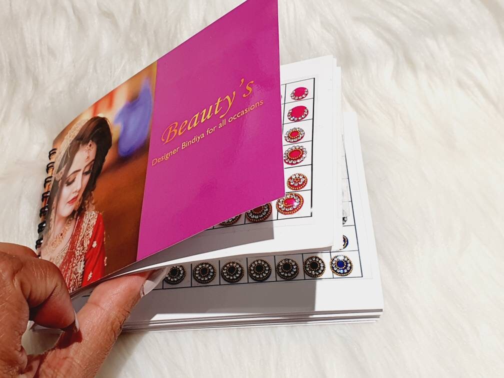 Velvet Crystal Round Bindi Book shaadi wedding