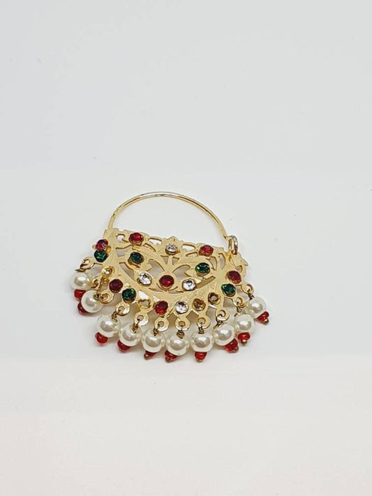 Bridal Nose Ring, Wedding nose ring,  Dangling Nose Ring
