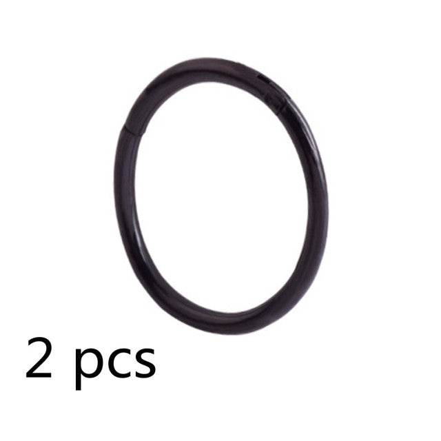 New Arrival 0.8mm Surgical Steel Small Nose Rings Mixed Color Body Clips Hoop For Women Men Cartilage Piercing Jewelry