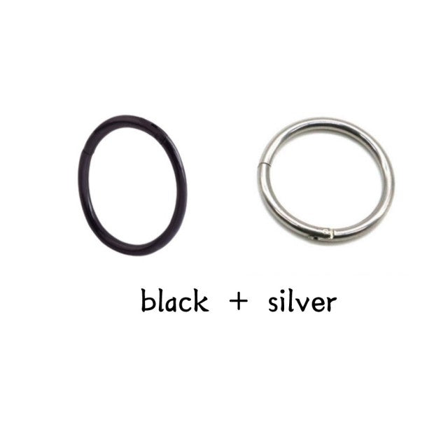 New Arrival 0.8mm Surgical Steel Small Nose Rings Mixed Color Body Clips Hoop For Women Men Cartilage Piercing Jewelry