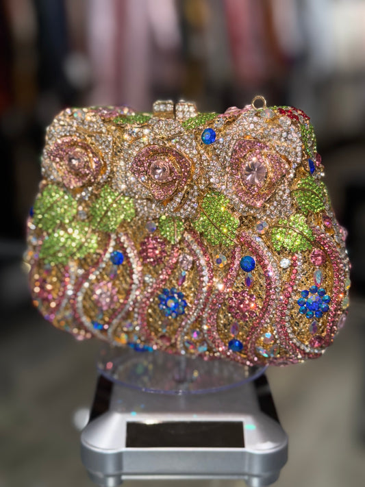 Multi Floral Clutch