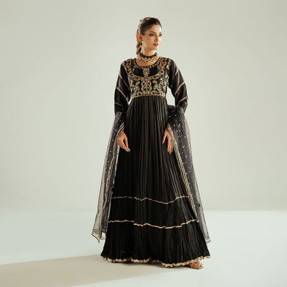 Black Anarkali Crush