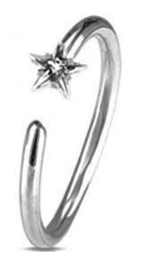 European And American Heart-shaped Square Round Stainless Steel Nose Ring