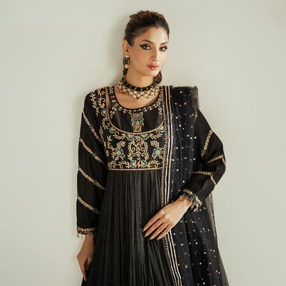 Black Anarkali Crush