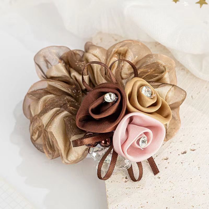 Scrunchie Female Headflower Headrope Flower Ponytail Large Intestine Band