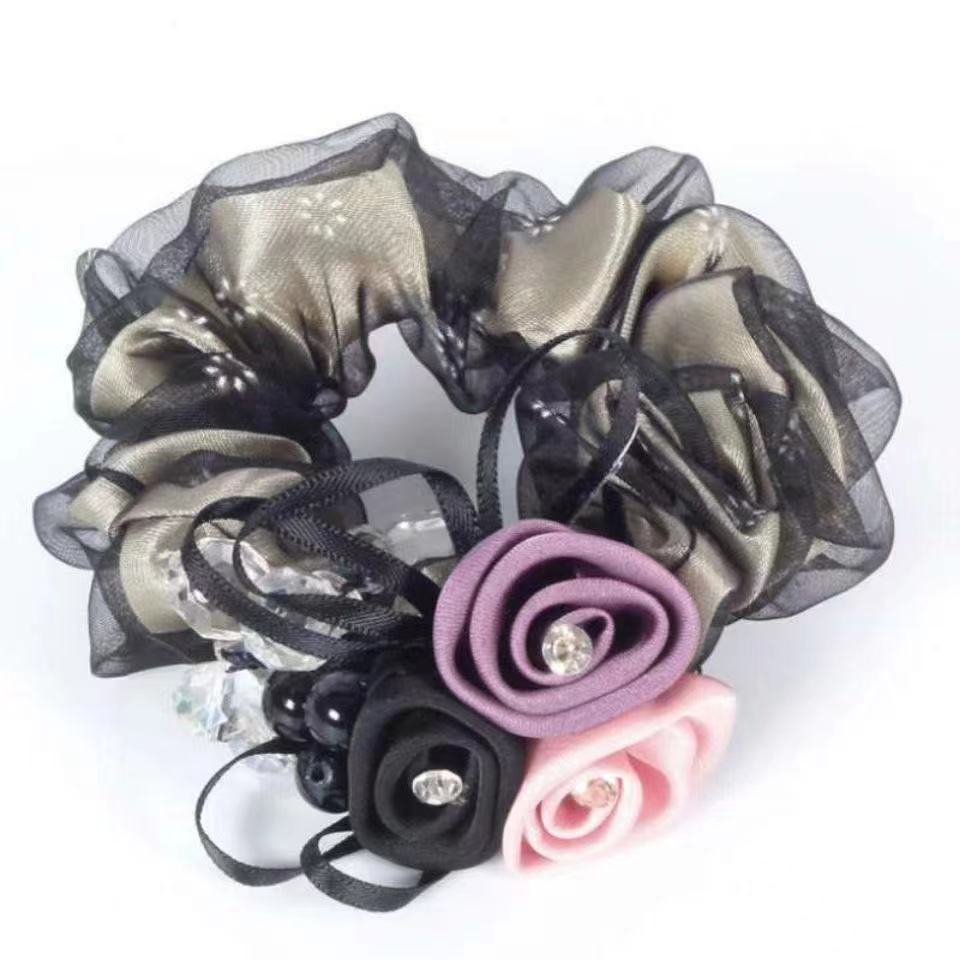 Scrunchie Female Headflower Headrope Flower Ponytail Large Intestine Band