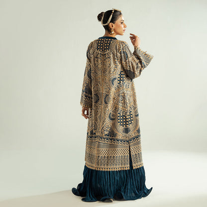 Teal Blue Chikenkari