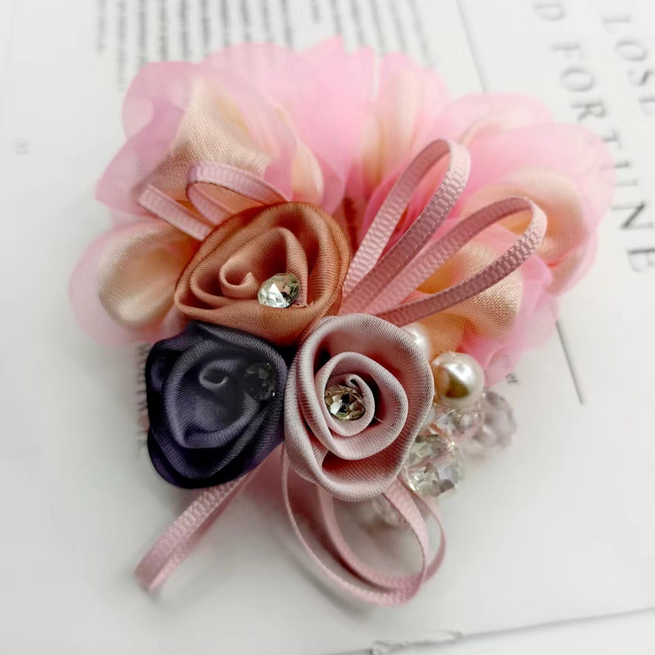 Scrunchie Female Headflower Headrope Flower Ponytail Large Intestine Band