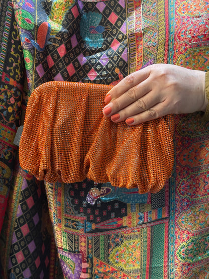 Copper Glow Crystal Clutch