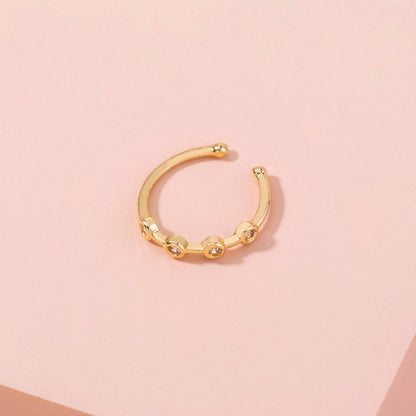 Simple Zircon Nose Pin Nose Ring Piercing Accessories