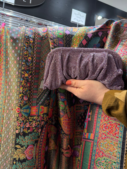 Lavender Glow Crystal Clutch