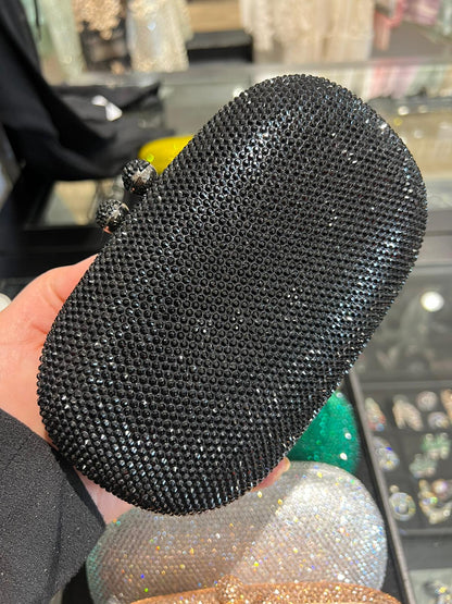 Rhinestone Gold Clutch