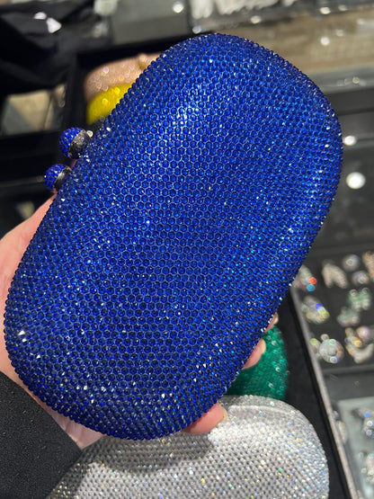 Rhinestone Gold Clutch