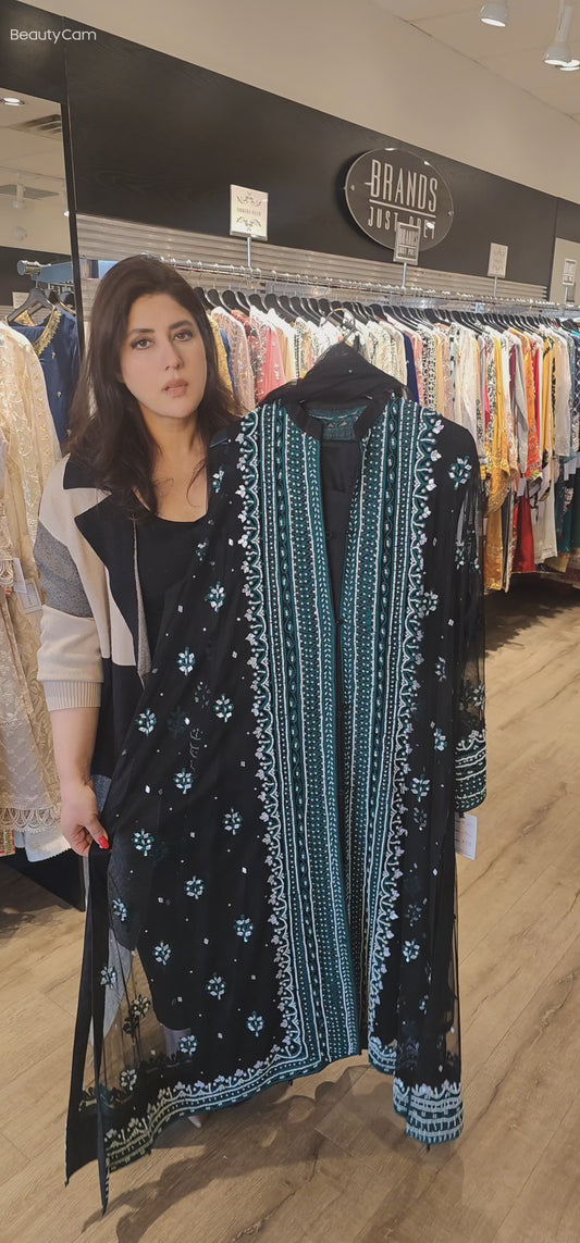 Black Green Net Jacket | RTW