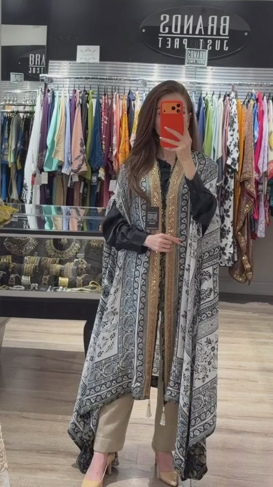 Black White Digital Cape