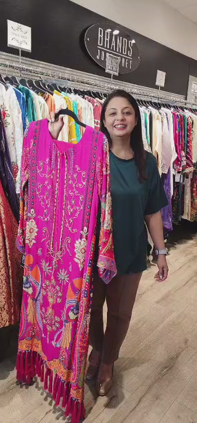 Pink Digital Silk