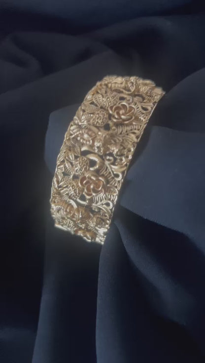 Gold Art Work Bracelet