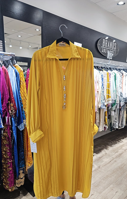 Yellow Solid Shirt | RTW