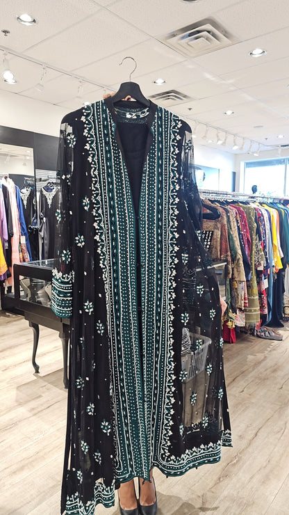 Black Green Net Jacket | RTW