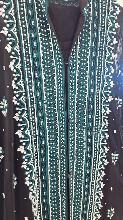 Black Green Net Jacket | RTW