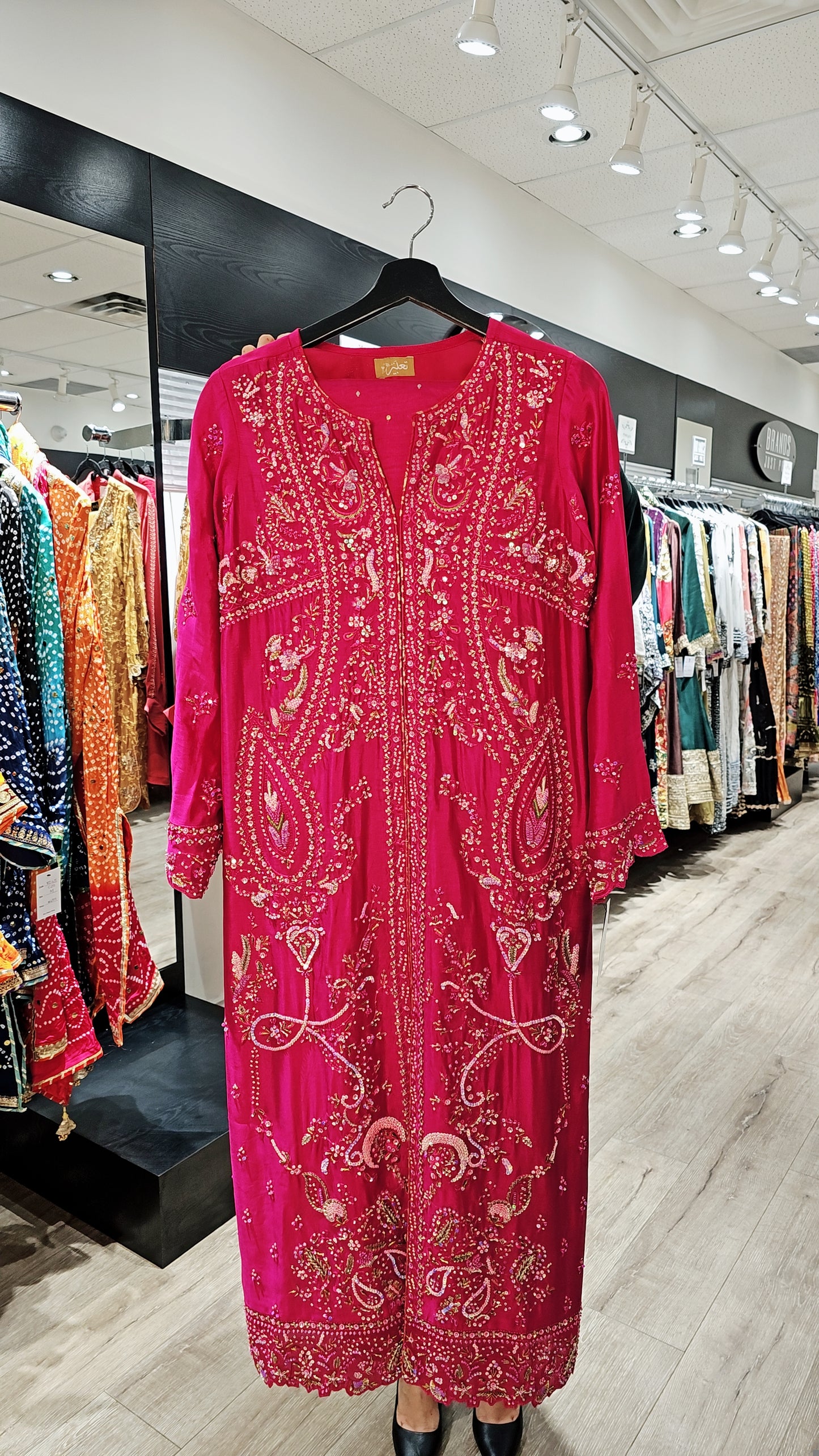 Maroon Embroidered 3-Piece Suit