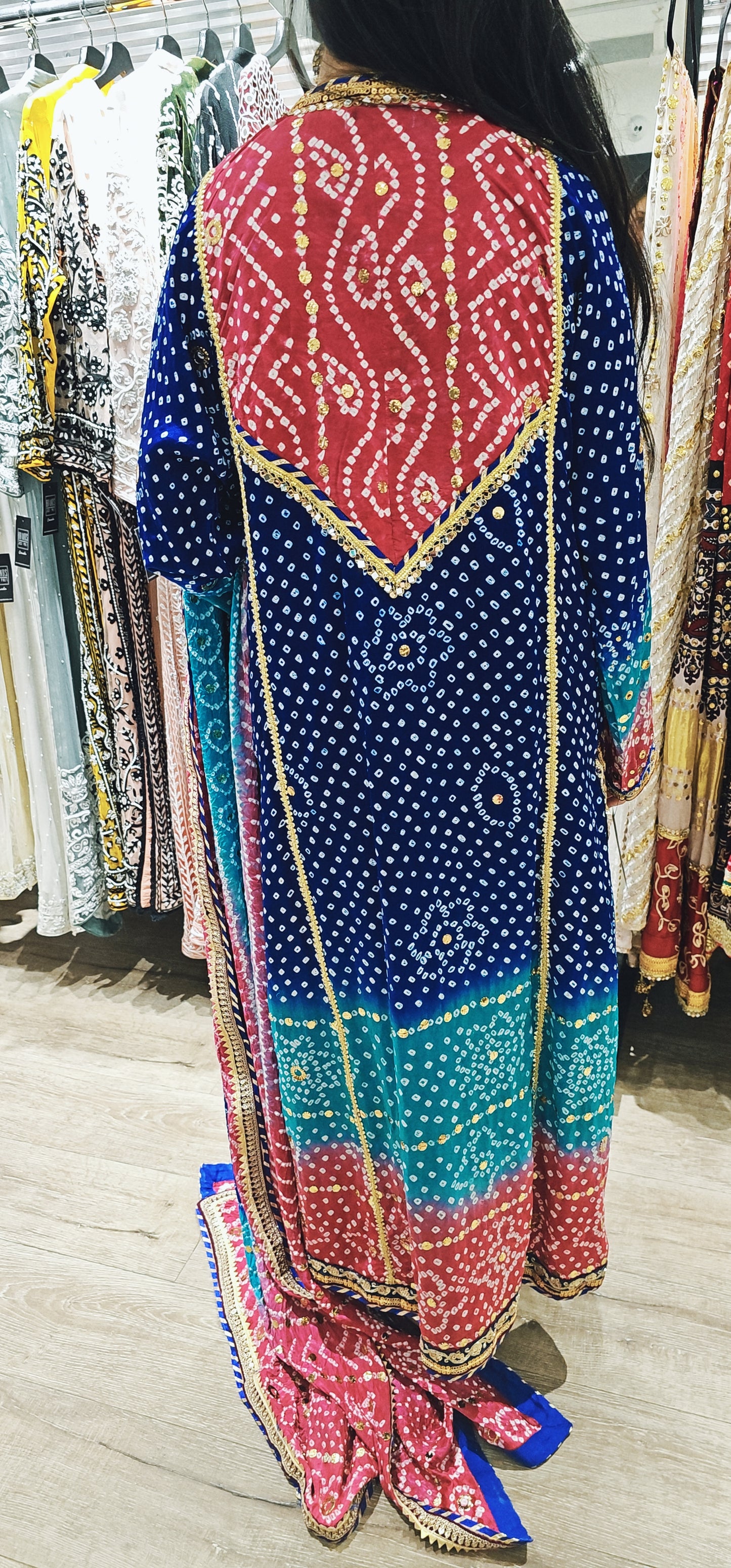 Blue Chunri Outfit