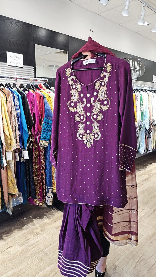 Purple Fershi Salwar | RTW