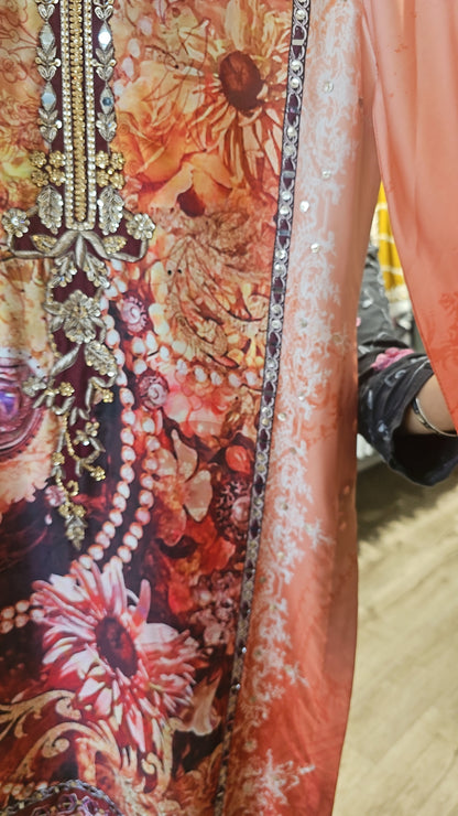 Rust Satin Silk | RTW