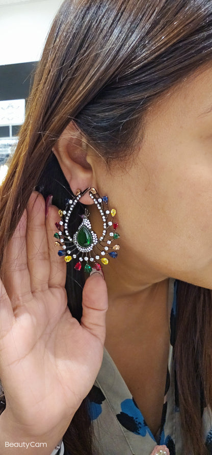 Peacock Earrings