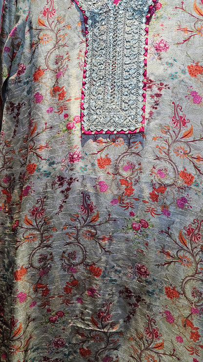 Printed Beige Silk | RTW