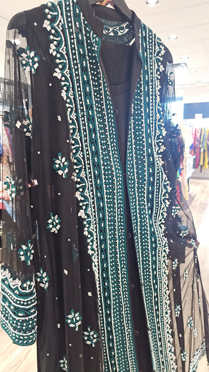 Black Green Net Jacket | RTW