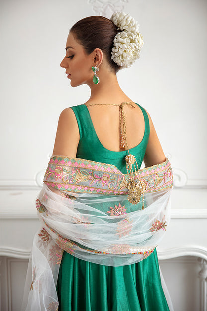 ZAINAB SALMAN | LUXURY FORMALS | GREEN ZEBA