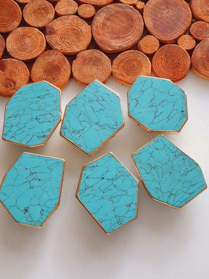 Turquoise Phone Grip | Turquoise Gifts | Turquoise Crystal Phone Grip | Crystal Phone Grip | Quartz Natural Agate Druzy Phone Grip