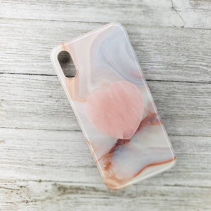 Rose Quartz Hearts Phone Grips