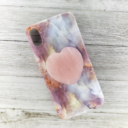 Rose Quartz Hearts Phone Grips