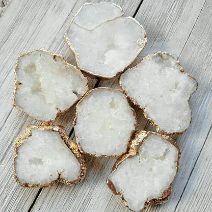 Natural Agate Druzy Deep Cut Phone Grips