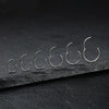 316l Silver Surgical Steel Hinged Nose Rings Hoop 20G 18G 16G 14G 12G 10G 8G 6G, Diameter 6mm to 22mm