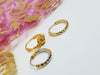 3 pieces Hoop Nose Ring Gold Silver Tone Bollywood Wedding Indian Jewelry Women Pierced Nose