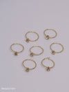 7 Hoop Gold Zirconia Nose Rings Indian Jewelry AD Jewelry Wholesale Lot Nose ring