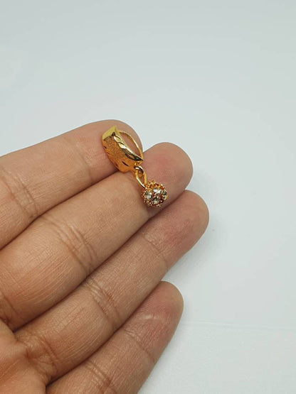 Indian nosering nath bridal Jewelry nathni nose pins studs jewellery Pakistani gold plated customised designer hoops