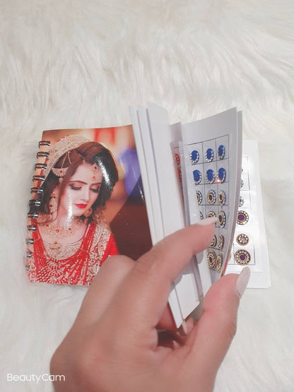Velvet Crystal Round Bindi Book shaadi wedding