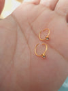 Tiny Nose Hoop, Gold Nose Hoop, Tiny Nose Ring, Tiny Nose Ring, CZ Nose Hoop, Small Nose Hoop, Small CZ Nose Hoop, CZ Nose Ring