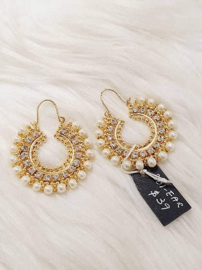 Chaand Bali Earrings Dangle Pearls Earrings